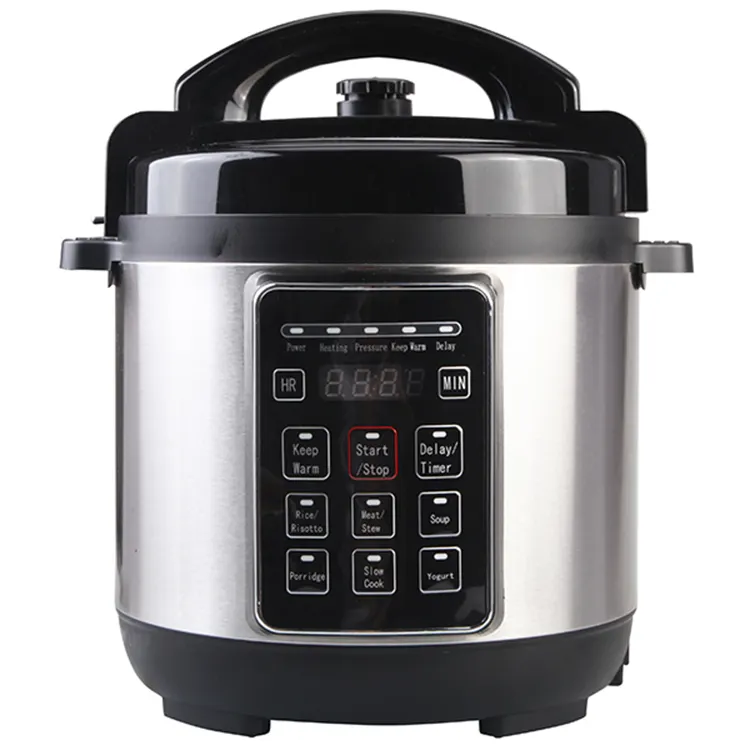 Stainless steel electric 6-in-1 programmable pressure cooker 12861A