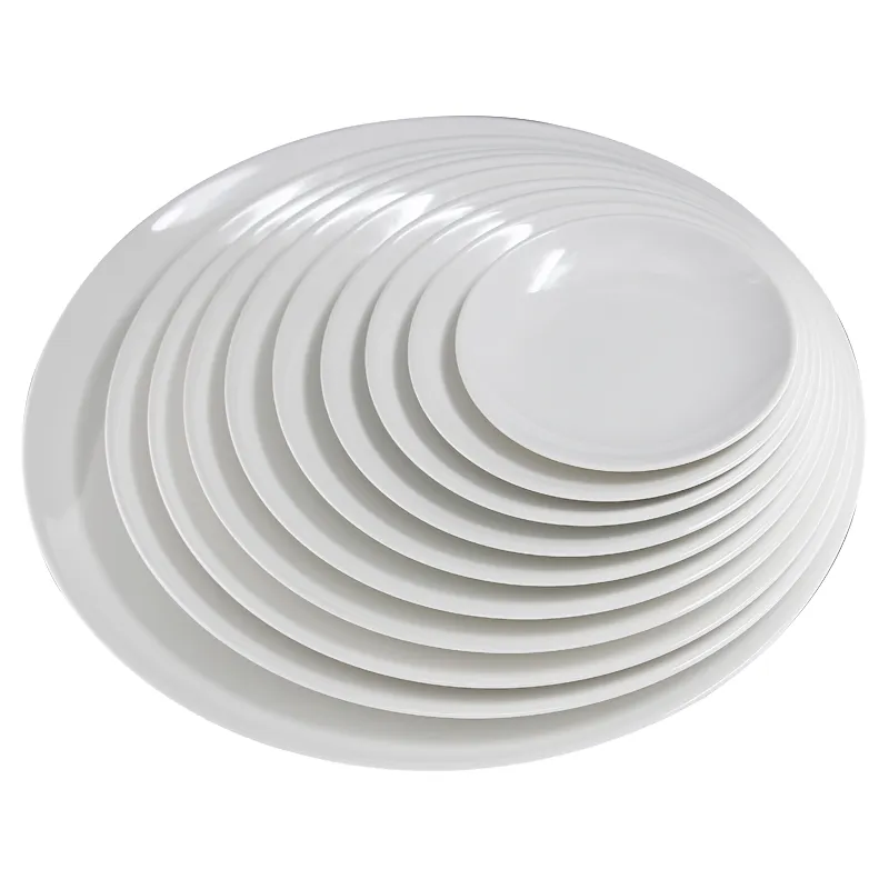 DONGYU factory traditional classic style melamine plates custom design logo melamine dinner plates