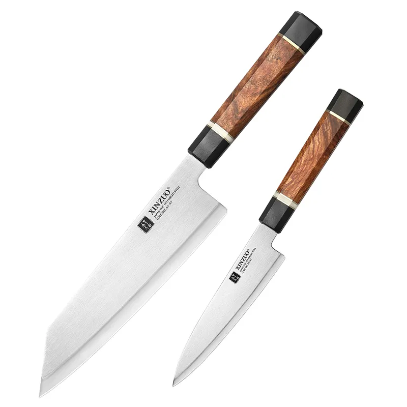 XINZUO New Japanese ZDP189 Powder steel luxury Chef knife Knives Set for Kitchen with padauk wood handle